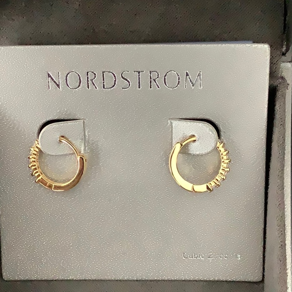 Crystal Huggie Hoop Earrings
NORDSTROM NWT (F) - Picture 3 of 4